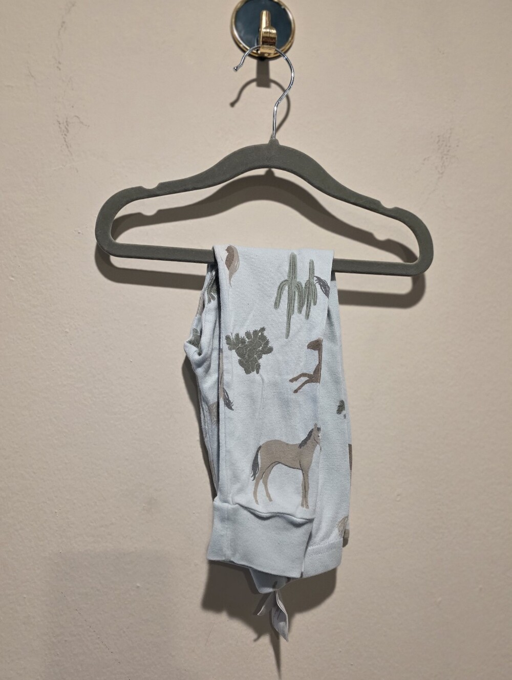 Kids Light Blue Desert Animal Leggings